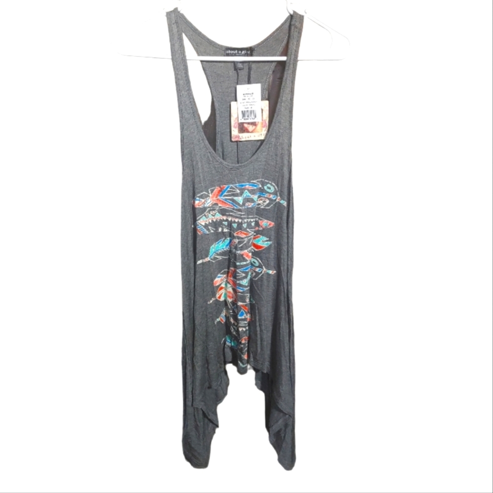 New! About a girl tank top ladies size medium